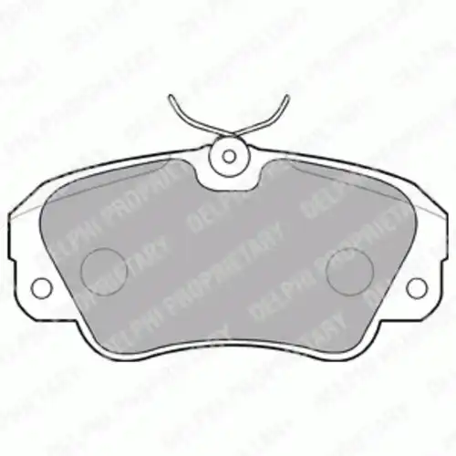 Тормозные колодки дисковые передняя ось DELPHI LP848