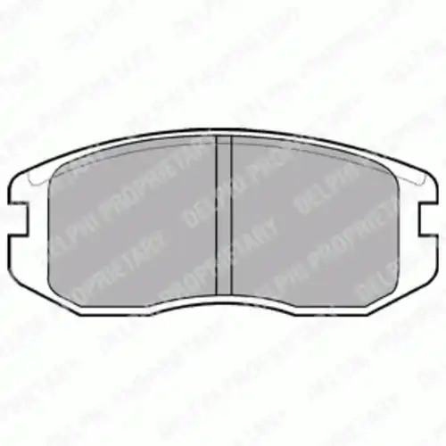 Тормозные колодки дисковые передняя ось DELPHI LP736