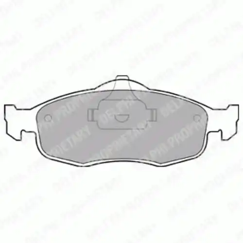 Тормозные колодки дисковые передняя ось DELPHI LP782