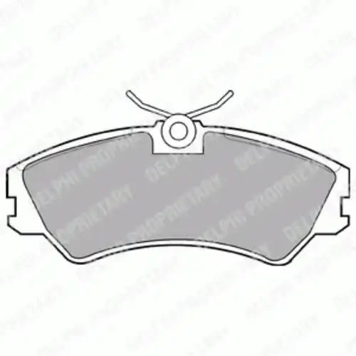 Тормозные колодки дисковые передняя ось DELPHI LP668