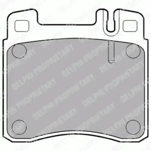 Тормозные колодки дисковые передняя ось DELPHI LP840
