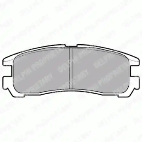 Тормозные колодки дисковые задняя ось DELPHI LP955