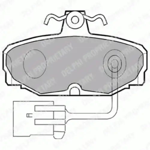 Тормозные колодки дисковые задняя ось DELPHI LP868