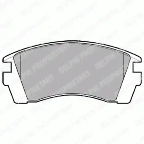 Тормозные колодки дисковые передняя ось DELPHI LP952