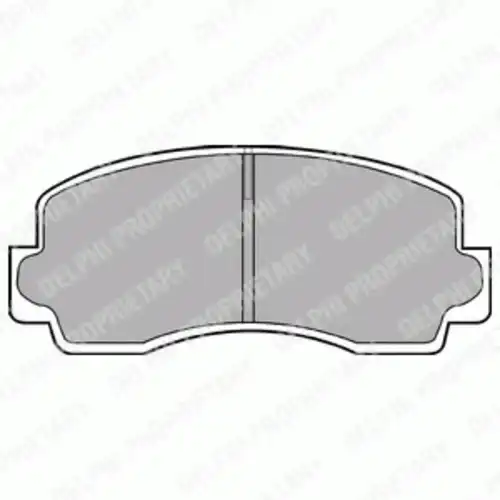 Тормозные колодки дисковые передняя ось DELPHI LP529