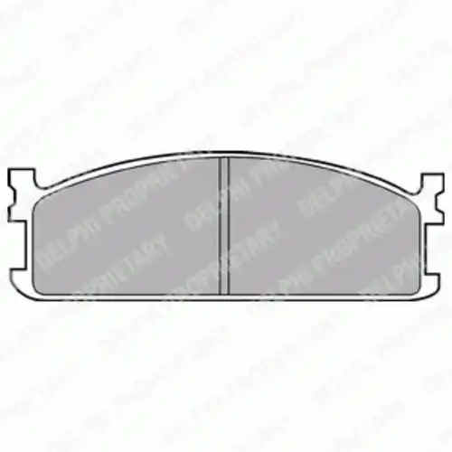Тормозные колодки дисковые передняя ось DELPHI LP476