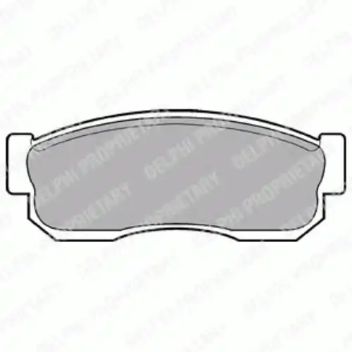 Тормозные колодки дисковые передняя ось DELPHI LP744