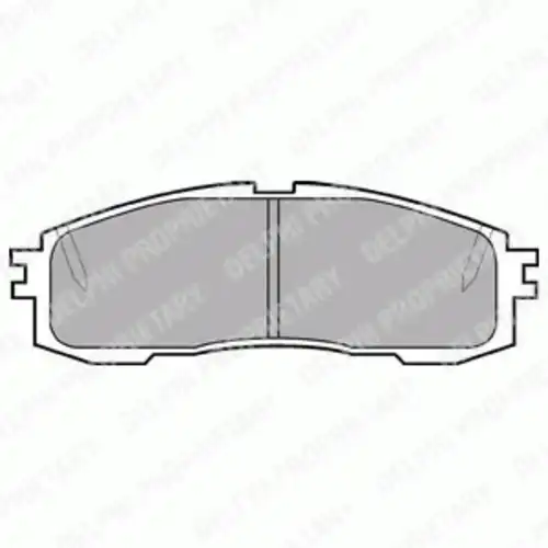 Тормозные колодки дисковые задняя ось DELPHI LP577