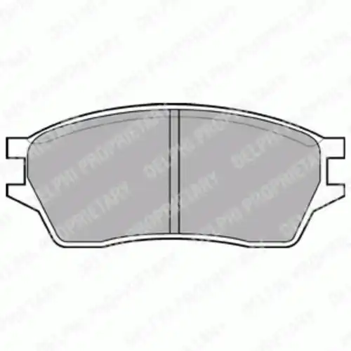 Тормозные колодки дисковые передняя ось DELPHI LP561