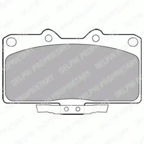 Тормозные колодки дисковые передняя ось DELPHI LP1662