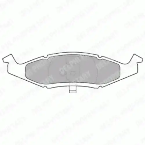 Тормозные колодки дисковые передняя ось DELPHI LP1225