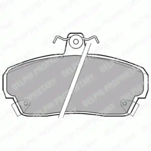Тормозные колодки дисковые передняя ось DELPHI LP879