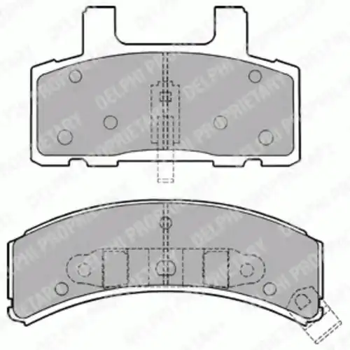 Тормозные колодки дисковые передняя ось DELPHI LP1167