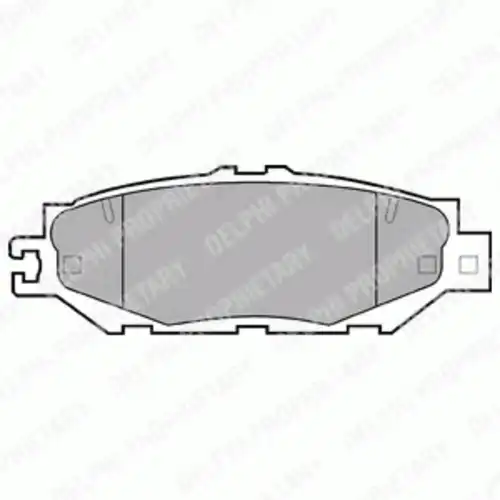 Тормозные колодки дисковые задняя ось DELPHI LP939