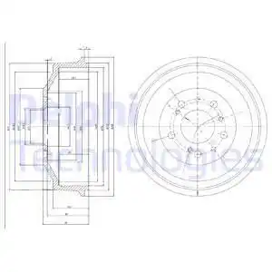 Тормозной барабан DELPHI BF153