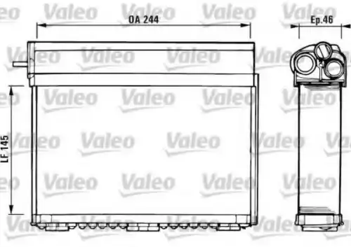 Радиатор печки VALEO 812125