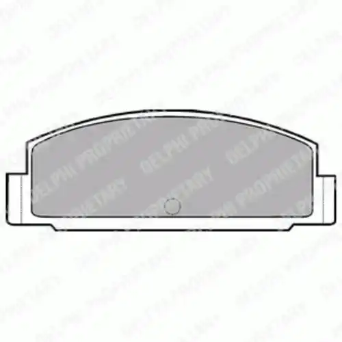Тормозные колодки дисковые задняя ось DELPHI LP450