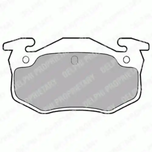 Тормозные колодки дисковые задняя ось DELPHI LP825