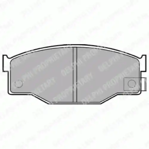 Тормозные колодки дисковые передняя ось DELPHI LP582
