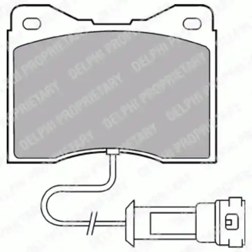 Тормозные колодки дисковые передняя ось DELPHI LP556
