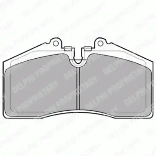 Тормозные колодки дисковые передняя ось DELPHI LP957