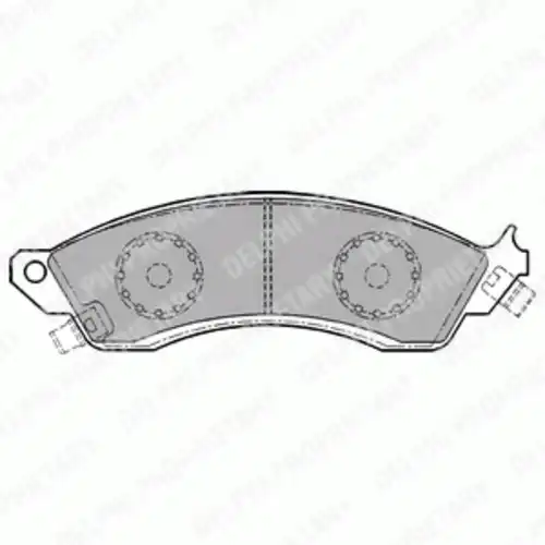Тормозные колодки дисковые передняя ось DELPHI LP1154