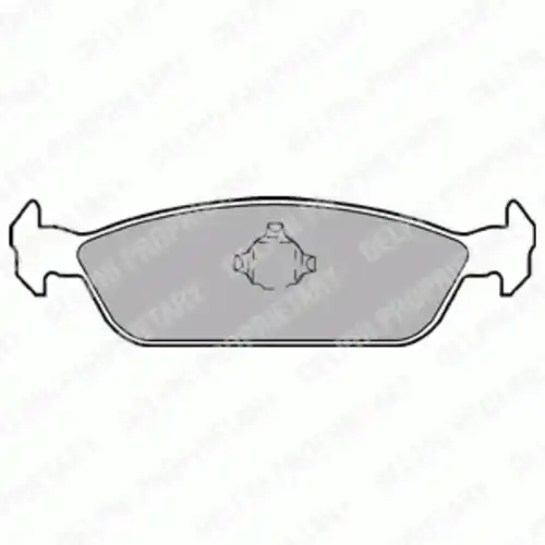 Тормозные колодки дисковые задняя ось DELPHI LP953