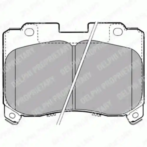 Тормозные колодки дисковые передняя ось DELPHI LP1061