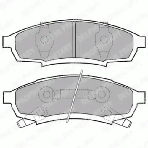 Тормозные колодки дисковые передняя ось DELPHI LP895
