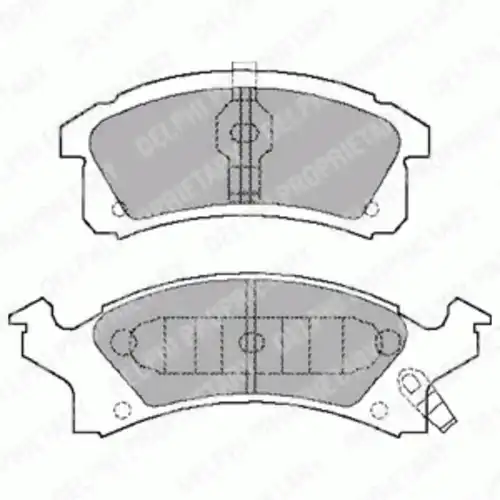 Тормозные колодки дисковые передняя ось DELPHI LP898