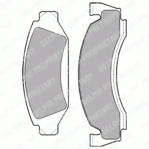 Тормозные колодки дисковые передняя ось DELPHI LP1169