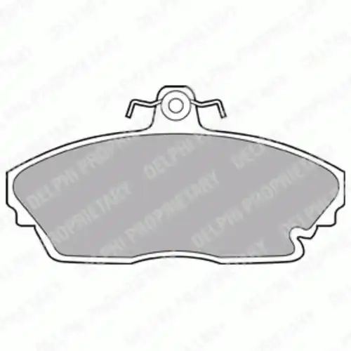 Тормозные колодки дисковые передняя ось DELPHI LP1210