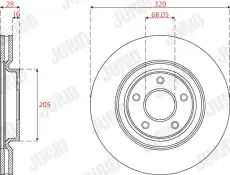 Тормозной диск JURID 563277JC-1