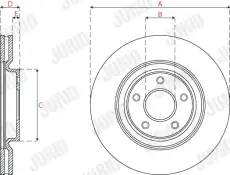 Тормозной диск JURID 563277JC-1