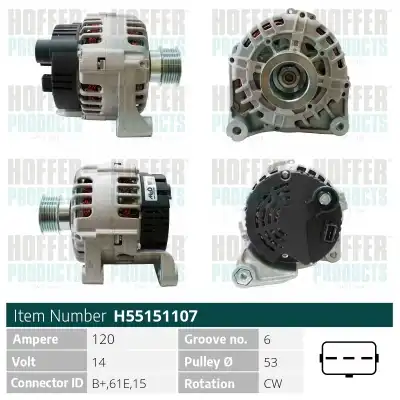 Генератор HOFFER H55151107