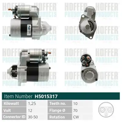Стартер HOFFER H5015317