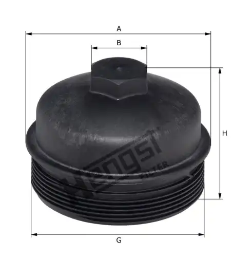 Крышка с уплотнительным кольцом H422K HENGST