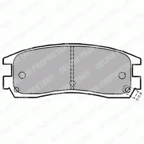 Тормозные колодки дисковые задняя ось DELPHI LP1150