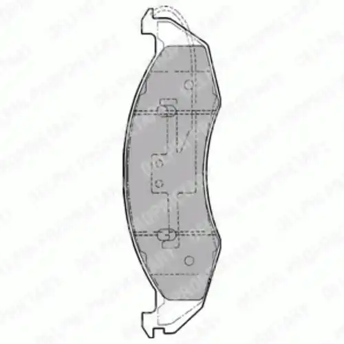 Тормозные колодки дисковые передняя ось DELPHI LP1191