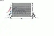 Интеркулер AVA VW4227