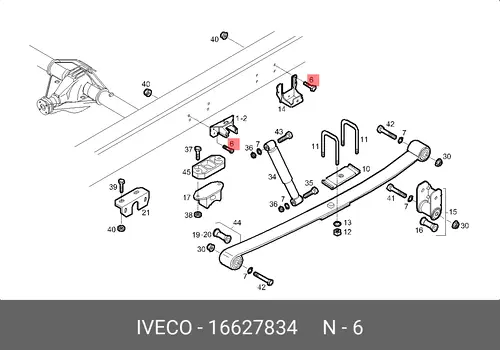 болт !M10x1.5x40 \ Iveco 16627834