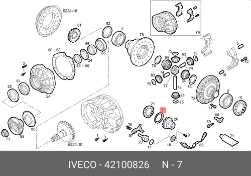  ШАЙБА СТОПОРНАЯ (ПРУЖИННАЯ) 42100826 IVECO