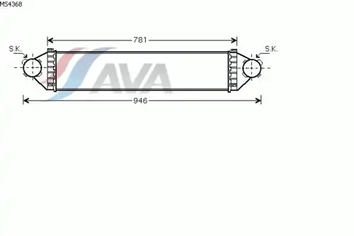 Интеркулер AVA MS4368