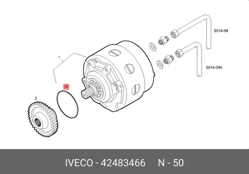  42483466 Кольцо уплотнительное IVECO (10