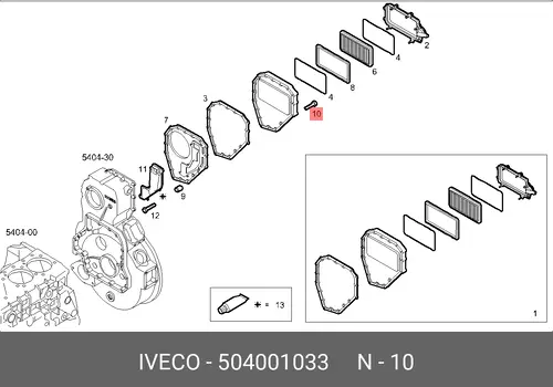  БОЛТ 504001033 IVECO