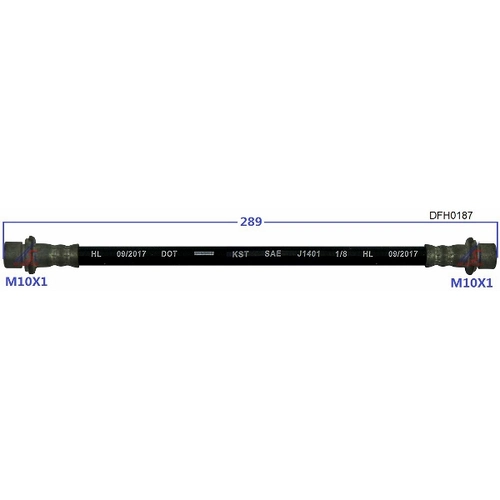 Шланг тормозной Double Force DFH0187