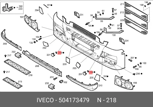  ВТУЛКА КРЕПЕЖНАЯ 504173479 IVECO