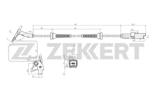 Датчик ABS ZEKKERT SE-6205