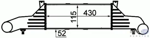 Интеркулер BEHR 8ML 376 723-031
