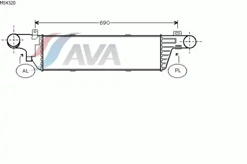 Интеркулер AVA MS4320